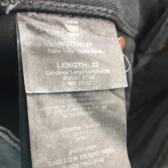 NEW G-Star Gray Irregularly Dyed Jeans - Picture 7 of 8